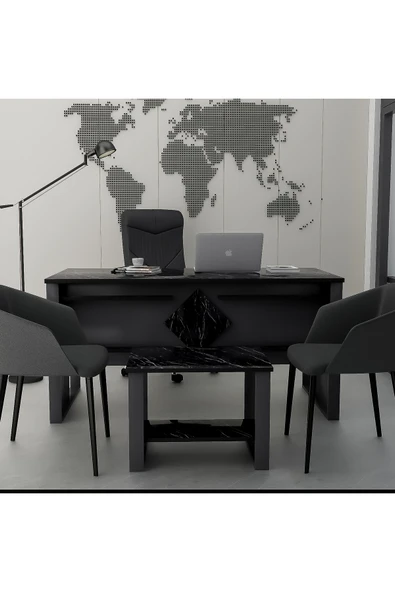Betroya Boss Sehpali Ofis Masası, Büro Takımı, Çalıma Masası, Sehpa (Sandalye ve Aksesuarlar Dahil Değildir) ürün görseli