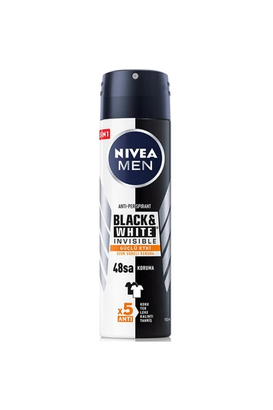 Nivea Black White Invisible Güçlü Etki Erkek Deodorant 150ml