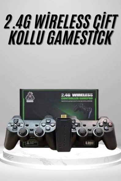2.4g Uyumlu Kablosuz Çift Kol Atari Retro 20000 Oyun Game Stick ürün görseli 1