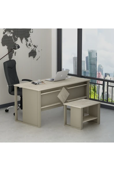 Betroya Boss Sehpali Ofis Masası, Büro Takımı, Çalıma Masası, Sehpa (Sandalye ve Aksesuarlar Dahil Değildir) - 5