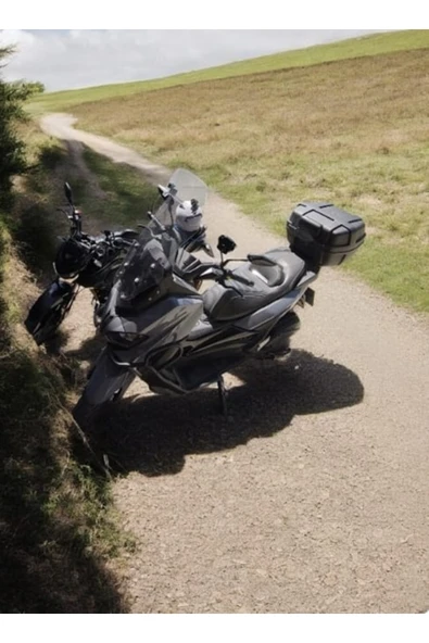 MASTERPOL TVS uyumlu Deflektör Rüzgar Saptırıcı Siperlik Şeffaf Motor Camı Cam Uzatma MODEL 2 ürün görseli 1