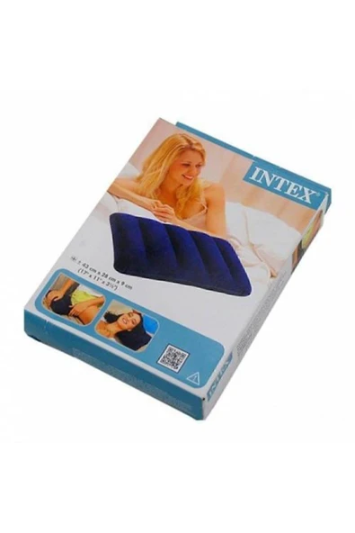 Intex Kadife Kaplı Kamp Yastığı Şişme Yastık 2 Adet - 3