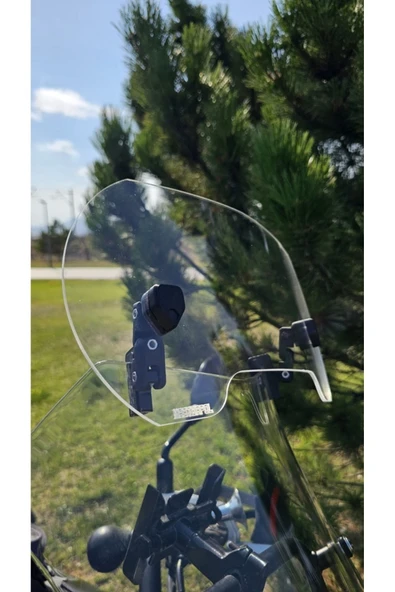 MASTERPOL Deflektör Model 3 Rüzgar Saptırıcı Siperlik Şeffaf Motor Camı Cam Uzatma - Resim 2