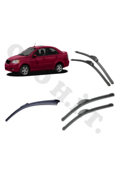 OTO H.İ.T. CHEVROLET AVEO SİLECEK TAKIMI SEDAN 2006-2011 ÖN CAM SİLECEĞİ ürün görseli