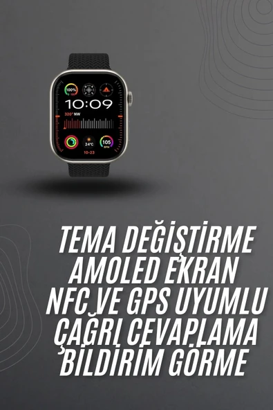 Akıllı saat 2.02 inch Nabız Ölçer Arama Konuşma Müzik Dinleme - Resim 2