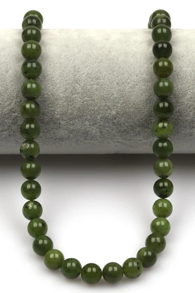 Kanada Yeşim (AAA Kalite) Doğal Taş Dizi 8 mm Küre Kesim - Resim 2