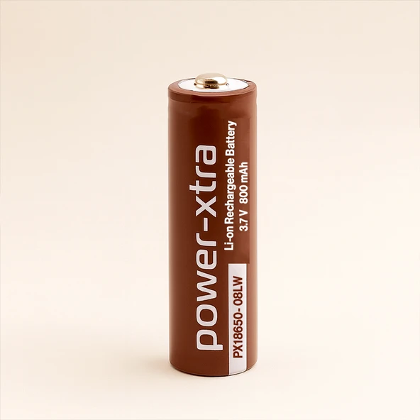 18650-08LW Kahverengi Şarjlı Batarya Pil 3.7V 1200mAh Li-Ion Uzun Ömürlü Yüksek Kapasite Şarj Edilir ürün görseli