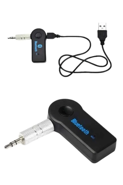 Yeni Nesil Bluetooth Aux Araç Kiti Siyah TV Tablet Telefon Araç Araba - Resim 5