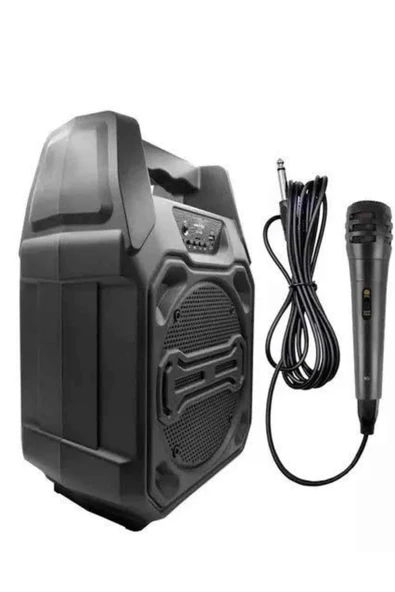 Bluetooth Hoparlör Led Işıklı Taşınabilir Kablosuz Speaker Uzun Pil Ömrü - Resim 3