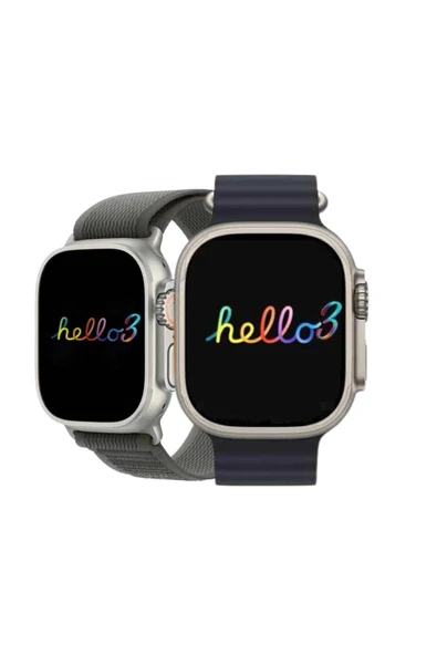 Android ve İOS Uyumlu Uyku ve Sağlık Takibi Yapabilen 3 Kordonlu Akıllı Saat - Resim 5