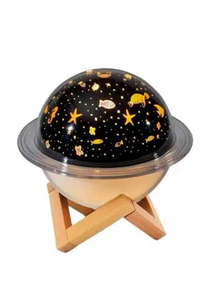 Hava Nemlendirici Renk Değiştiren Oda Kokusu Yıldızlı Projektör - Resim 2