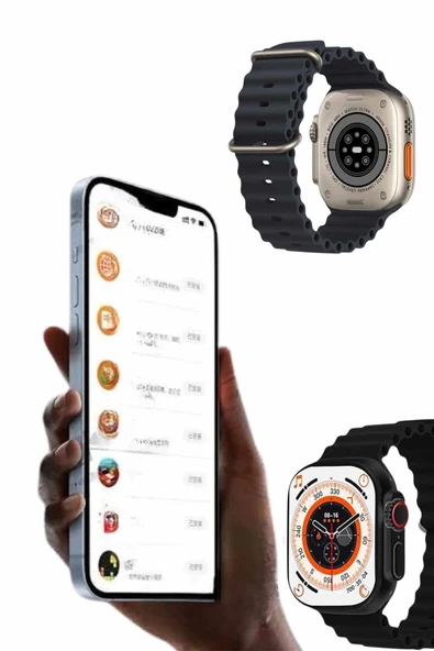 Android ve İOS Uyumlu Arama Konuşma Yapabilen Akıllı Saat - Resim 3