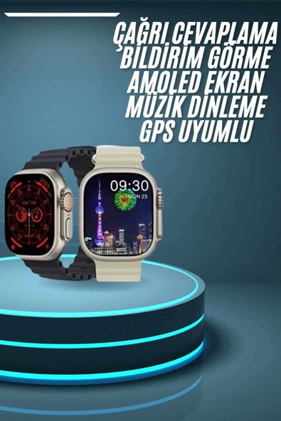 Akıllı Saat Çok Fonksiyonlu Uzun Pil Ömürlü Çağrı Cevaplayabilen Kol Saati - Resim 2