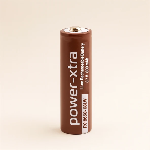 4 Adet 18650-08LW Kahverengi Şarjlı Batarya Pil 3.7V 1200mAh Li-Ion Uzun Ömürlü Şarj Edilir - Resim 2