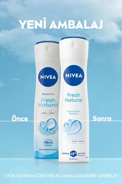 Nivea Fresh Bayan Deodorant 150Ml - Resim 2