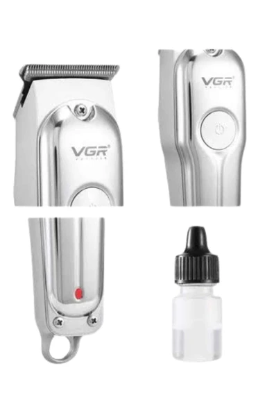 3 Taraklı Saç Sakal Düzeltici Traş Makinesi Seti Paslanmaz Çelik - Resim 3