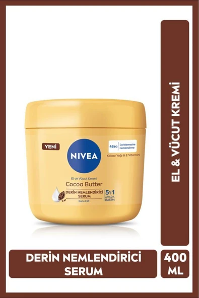 Nivea Cocoa Butter El Ve Vücut Bakım Kremi 400ml