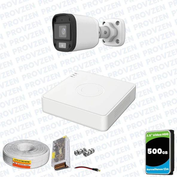 Provzen UNV Full HD 1 Kamera Renkli Gece Görüş Mikrofonlu Olay Anında bildirim ürün görseli