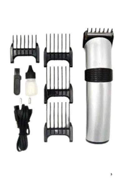 Yeni Nesil Profesyonel Şarjlı Saç Sakal Tıraş Makinesi Ayarlanabilir 4 Taraklı - Resim 5