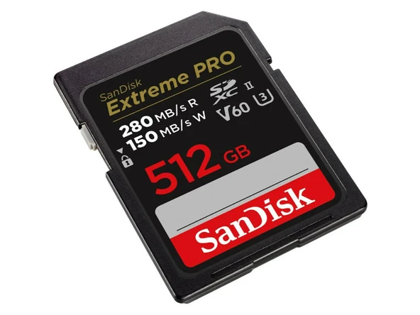 SanDisk Extreme PRO 512GB SDSDXEP-512G-GN4IN 280MB/s UHS-II SDXC 6K-4K UHD Hafıza Kartı - Resim 2