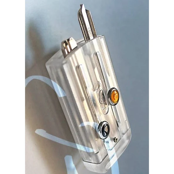 Slot Beyaz Anahtarlık Anahtar Kabı 4 adet Boncuklu