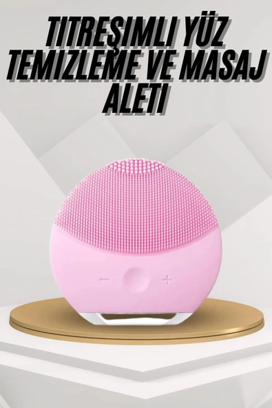 Hassas Ciltlere Özel Titreşimli Yüz Temizleme ve Masaj Aleti ürün görseli