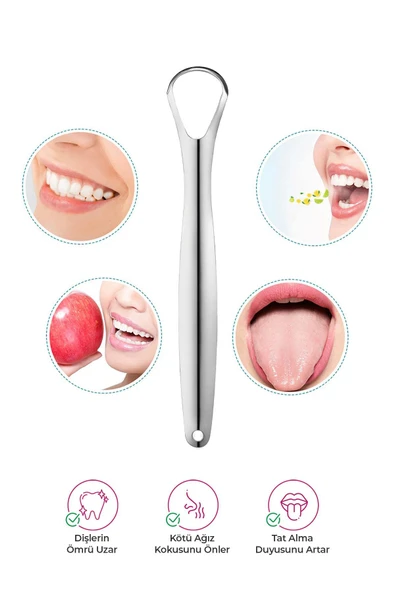 Proclis Paslanmaz Çelik Dil Temizleyici / Dil Sıyırıcı Küçük - 4
