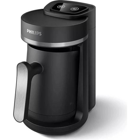 Philips HDA150/61 5000 Serisi Türk Kahvesi Makinesi, Közde Türk Kahvesi Pişirme Fonksiyonu, Kullanımı Kolay Dokunmatik Tuşlar Siyah & Metal, - Resim 2