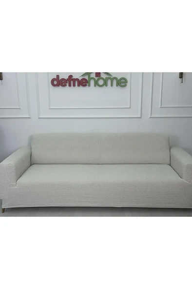 Jakarlı Düz Desen 3-3-1-1 Lastikli Kanepe Örtüsü | Lastikli Koltuk Örtüsü | Koltuk Kılıfı Takımı ürün görseli 1