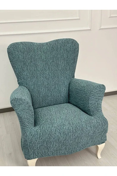 Jakarlı Düz Desen 3-3-1-1 Lastikli Kanepe Örtüsü | Lastikli Koltuk Örtüsü | Koltuk Kılıfı Takımı - Resim 7