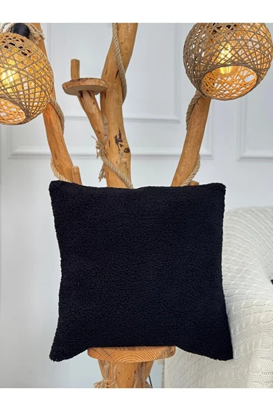 Peluş Teddy Puffy Dekoratif Dekoratif Hediyelik Kırlent - Yastık Kılıfı - Resim 2