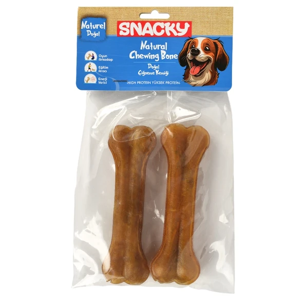 Snacky Nat Köpek Çiğneme Kemiği 13Cm 2Li 95Gr - 1