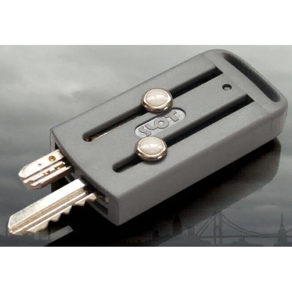 Slot Gri Anahtarlık Anahtar Kabı 4 adet Boncuklu - 3