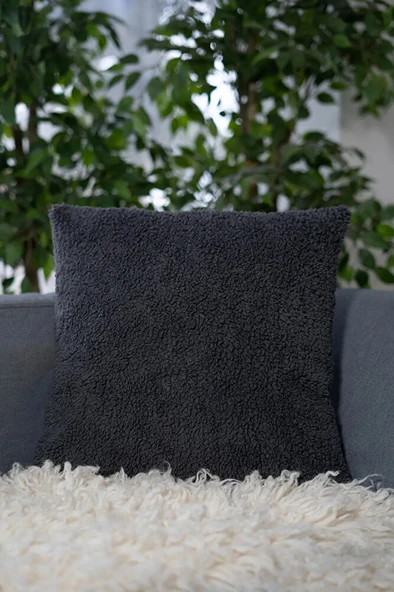 Peluş Teddy Puffy Dekoratif Dekoratif Hediyelik Kırlent - Yastık Kılıfı ürün görseli