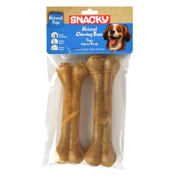 Snacky Nat Köpek Çiğneme Kemiği 15Cm 2Li 155Gr ürün görseli