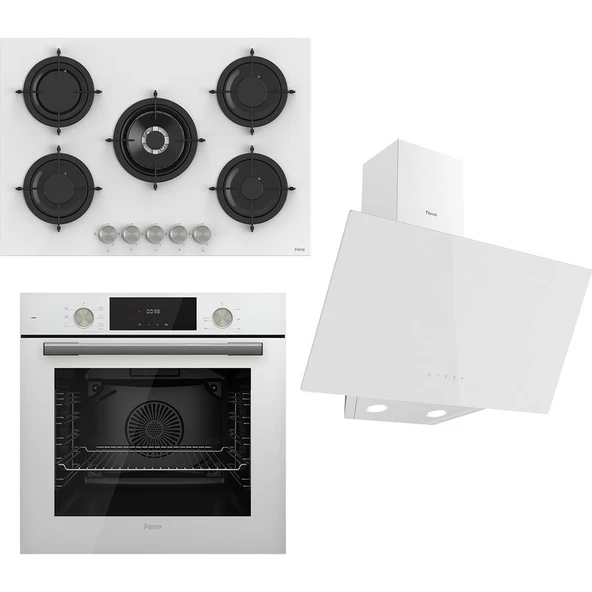 Ferre Flowart  Serisi Beyaz Set (RS036 + QMS63CB +D078 ) ürün görseli