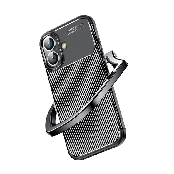 Apple iPhone 16 Kılıf Zore Negro Silikon Kapak - 5