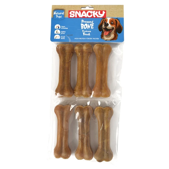 Snacky Nat Köpek Çiğneme Kemiği 10Cm 6Lı 165Gr ürün görseli