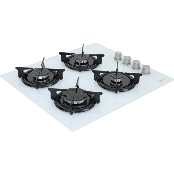 Ukinox Beyaz ÜÇLÜ Cam Ankastre Set Yogamodern Fırın  FELİX60 Ocak  HAWK60 Davlumbaz - Resim 3