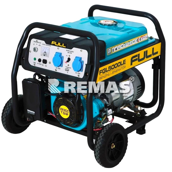 FULL FGL 5000 LE Otomatik 5 kVA Monofaze Benzinli Jeneratör ürün görseli 1