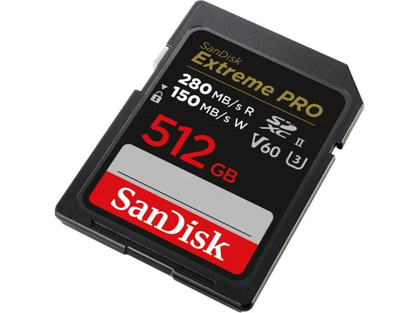 SanDisk Extreme PRO 512GB SDSDXEP-512G-GN4IN 280MB/s UHS-II SDXC 6K-4K UHD Hafıza Kartı - Resim 3