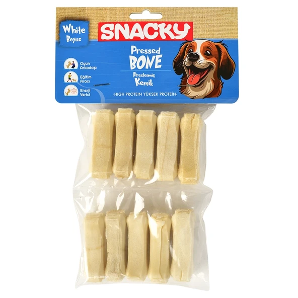 Snacky Beyaz Köpek Çiğneme Kemiği 5Cm 10Lu 110Gr ürün görseli