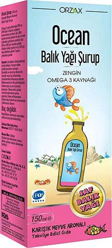 Orzax Ocean Omega3 Şurup 150 ml - Karışık Meyve Aromalı ürün görseli 1