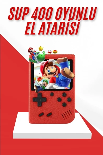 Nostalji Oyunlu Mini Atari Gamebox 400 Oyunlu El Atarisi ürün görseli 1