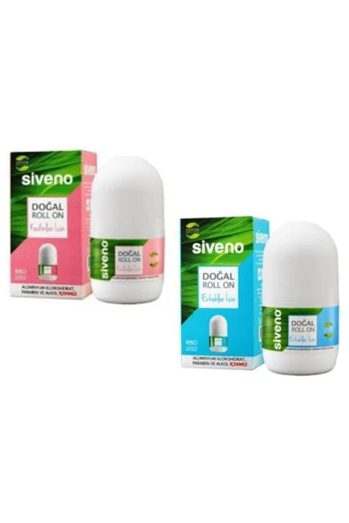 Siveno Tamamen Doğal Roll-On 2'li Set Kadın + Erkek Roll-on İkili Fırsat Paketi ürün görseli 1