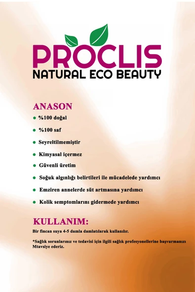 PROCLİS %100 Doğal, Saf Anason Yağı, Cam Şişe 10 ml Sprey Başlıklı - 4
