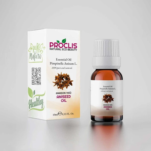 PROCLİS %100 Doğal, 2 Adet Saf Anason Yağı, Cam Şişe 10 ml - 6