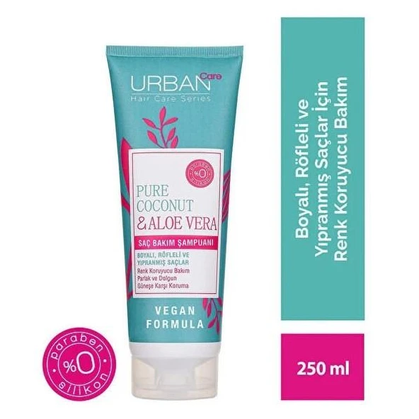 Urban Care Pure Coconut & Aloe Vera Şampuan 250 ml ürün görseli 1
