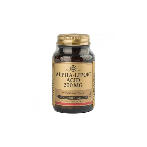 Solgar Alpha Lipoic Acid 200 mg 50 Kapsül ürün görseli 1