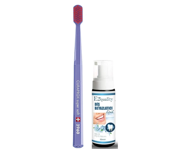 Curaprox CS 3960 Super Soft Diş Fırçası - Diş Beyazlatıcı Köpük Hediye ürün görseli